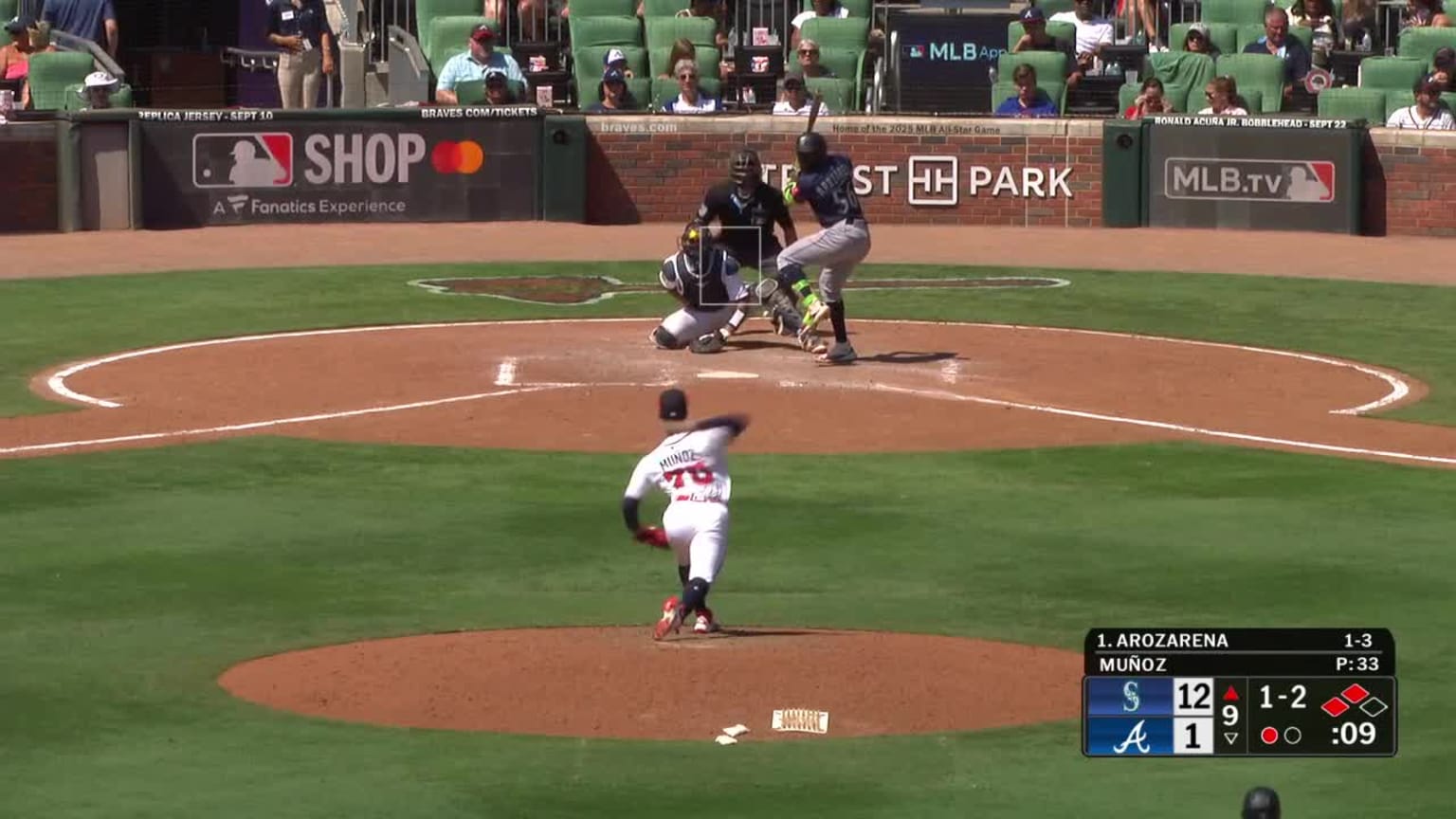 Randy Arozarena's second RBI single | 09/07/2025 | Seattle Mariners