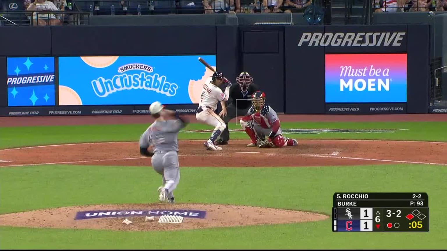 Braya Rocchio Brayan Rocchio challenged (pitch result), call on the field was ...