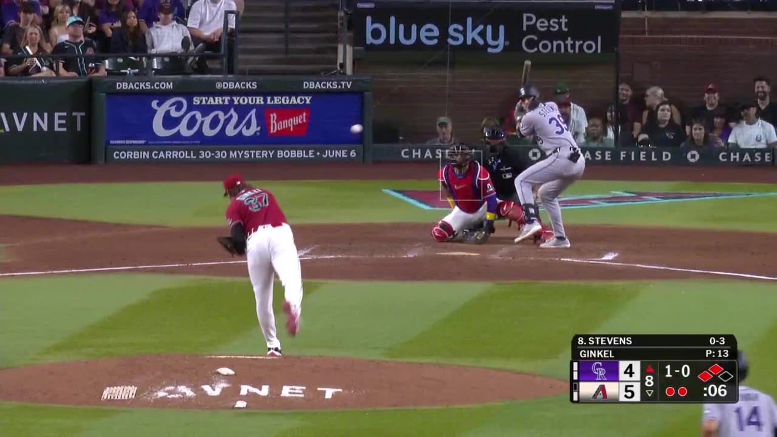 Chad Stevens flies out to center fielder Ryan Waldschmidt. | 05/23/2026 ...