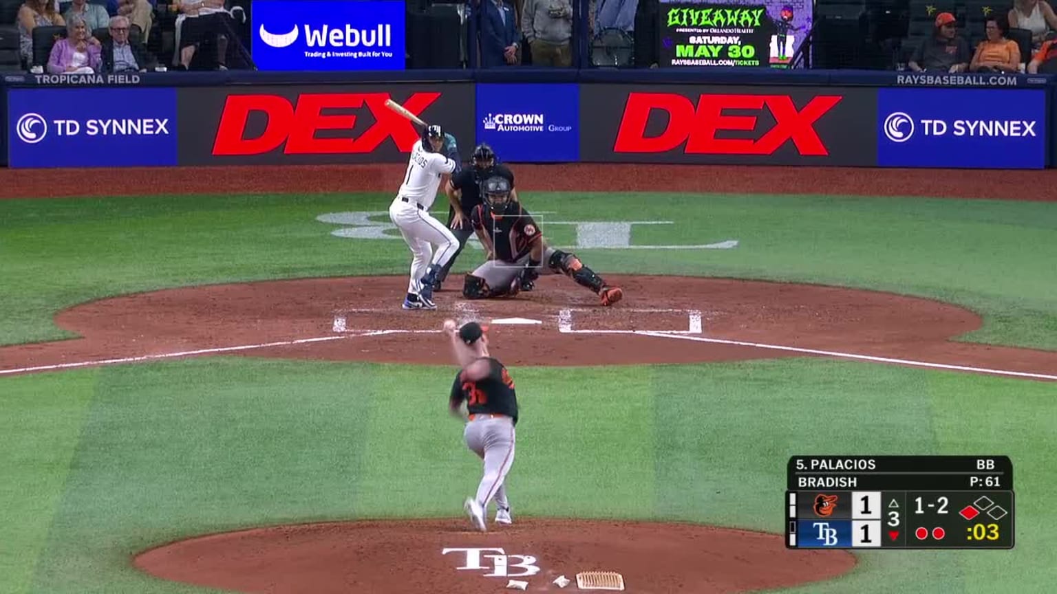 Kyle Alonso Richie Palacios grounds out, first baseman Pete Alonso to pitcher Kyle ...