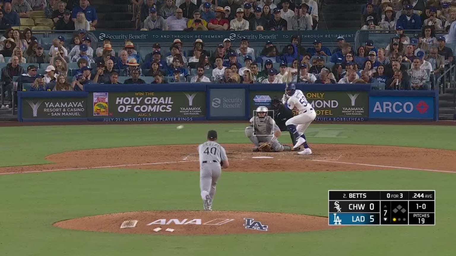 Mookie Betts' solo homer (10) | 07/03/2025 | MLB Japan