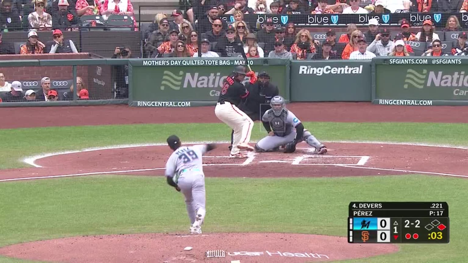 Eury Pérez K's Rafael Devers | 04/25/2026 | Miami Marlins