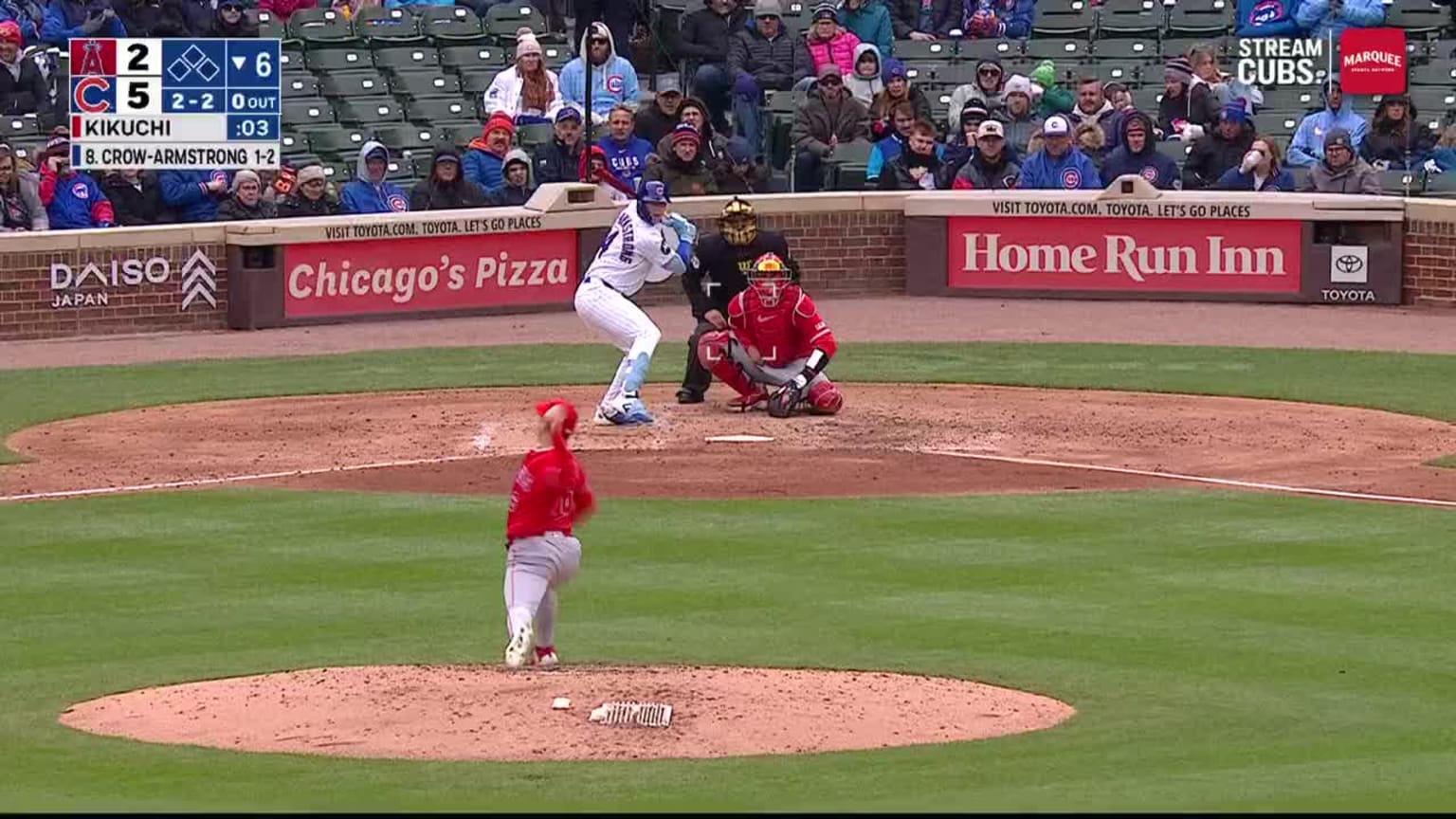Yusei Kikuchi strikes out Pete Crow-Armstrong | 04/01/2026 | MLB Japan