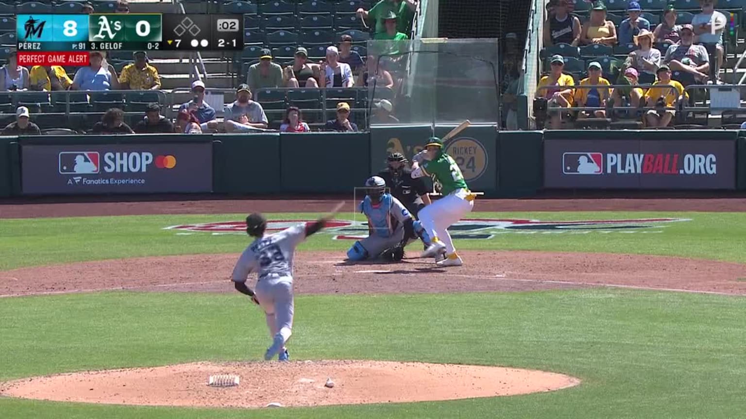 Eury Pérez completes seven perfect innings | 07/05/2026 | MLB.com
