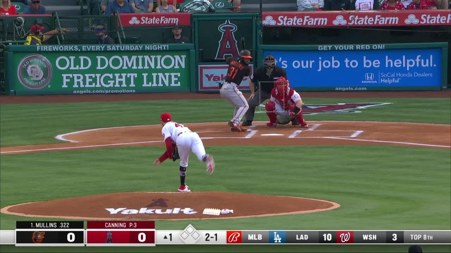 Cedric Mullins grounds out, third baseman Anthony Rendon to first