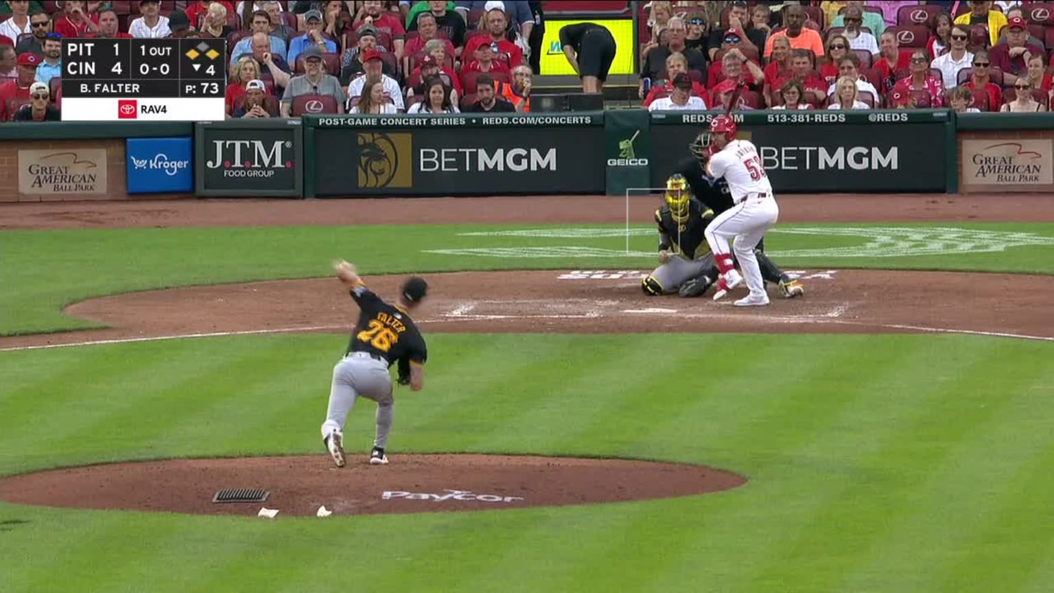 Levi Jordan's sacrifice fly | 06/24/2024 | Cincinnati Reds
