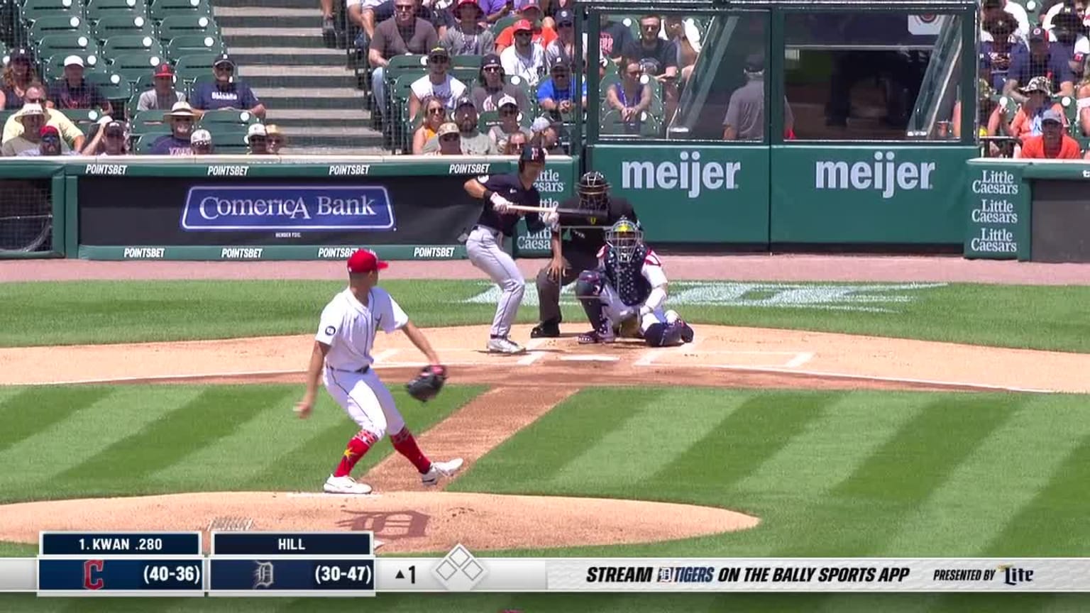 Garrett Hill Ball to Steven Kwan 07/04/2022