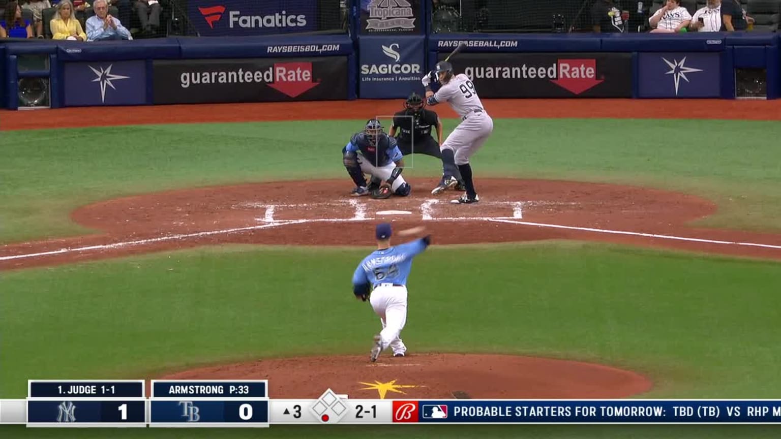 Shawn Armstrong Foul to Aaron Judge 09/04/2022