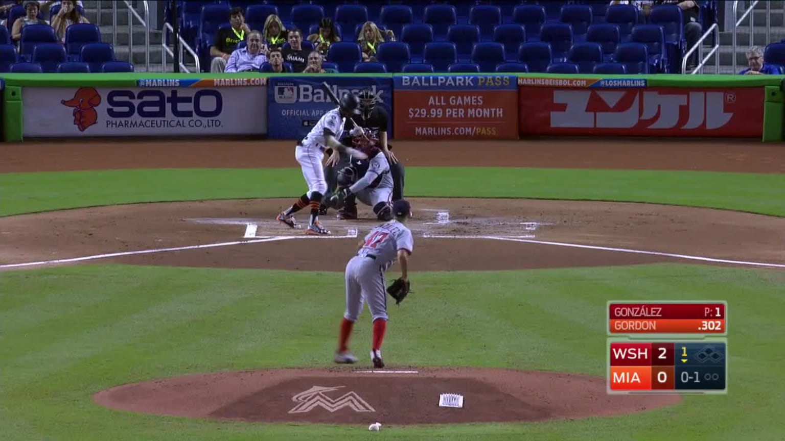 Gio Gonzalez Bola mala to Dee Strange Gordon