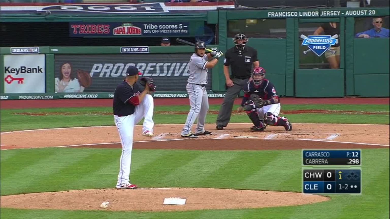 Melky Cabrera se poncha con foul tip. | 17/08/2016 | Los Brewers de Milwaukee