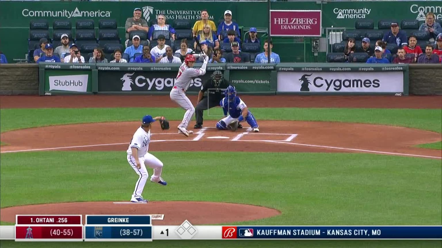 Zack Greinke Foul Tip to Shohei Ohtani 07/25/2022 Seattle Mariners