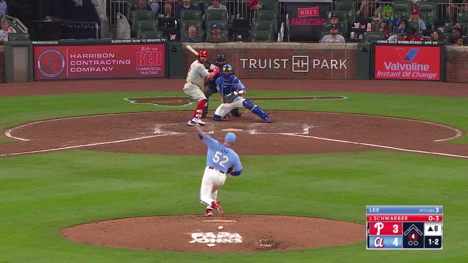 Mlb Triples Kyle Schwarber triples (1) on a sharp line drive to center fielder Eli ...