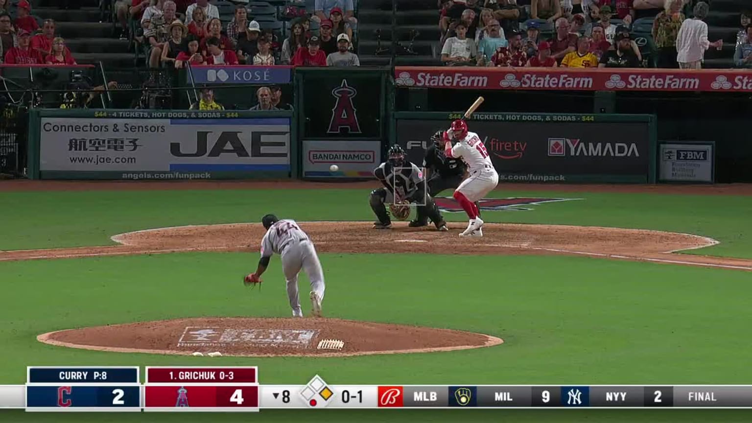 Randal Grichuk 15th Home Run of the Season #Angels #MLB Distance