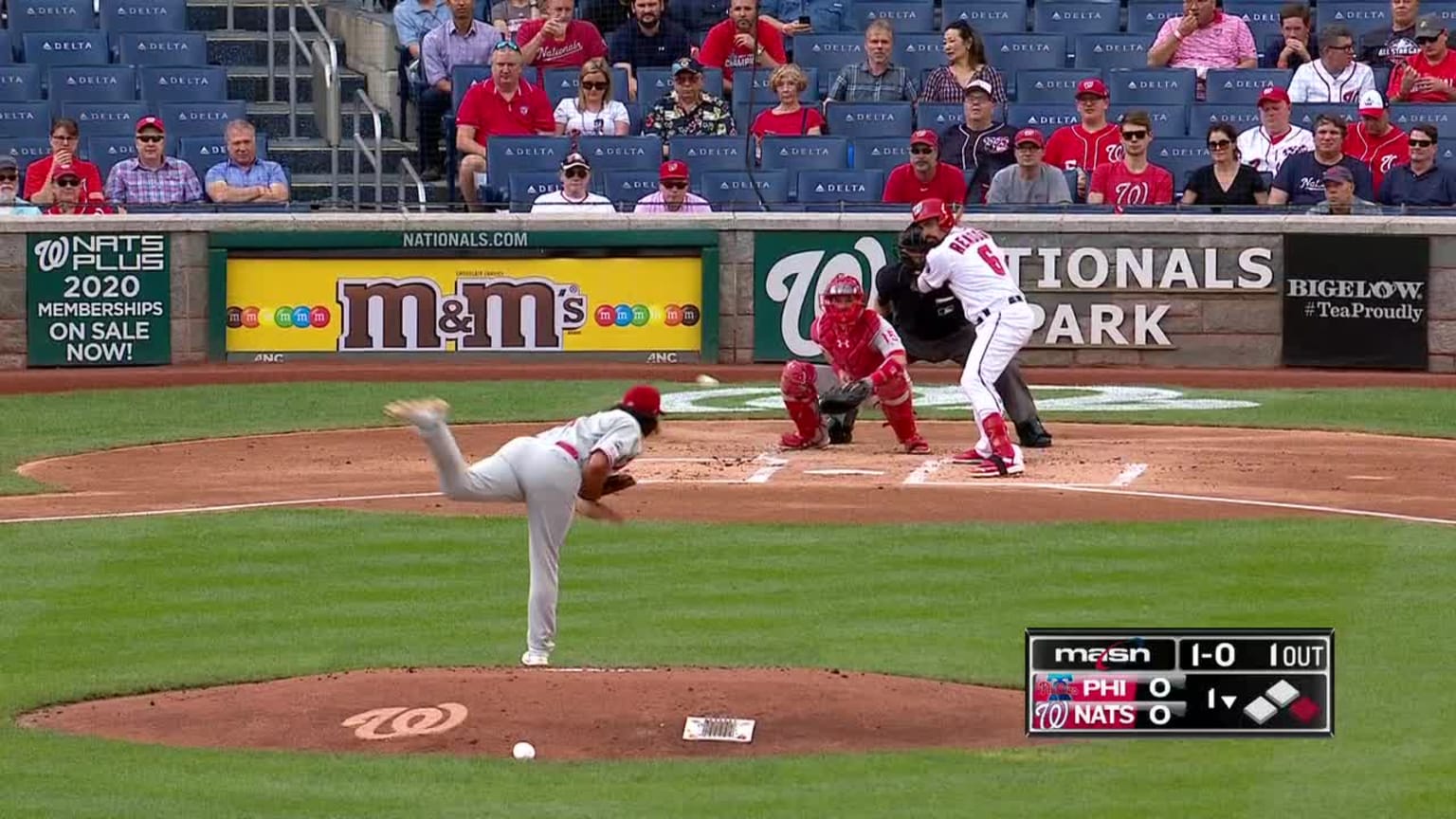 Jason Vargas Ball In Dirt to Anthony Rendon | 09/26/2019 | New York Yankees