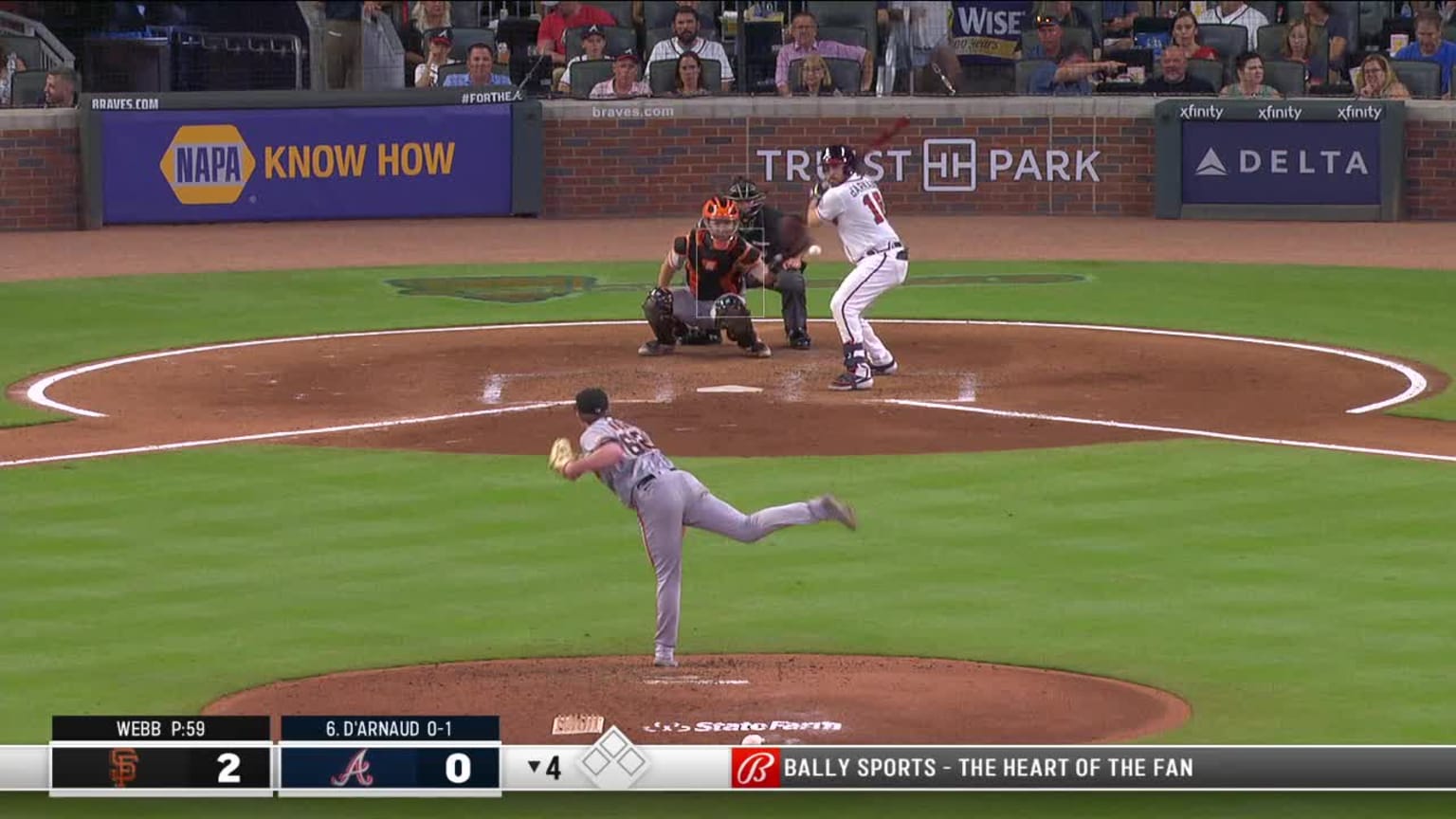 Travis d'Arnaud hit by pitch. 08/28/2021