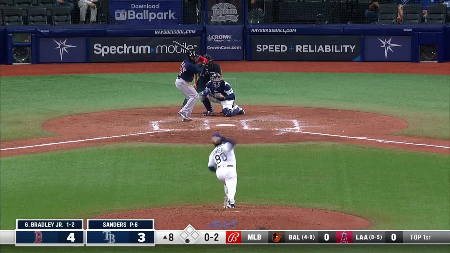 Phoenix Sanders Ball to Jackie Bradley Jr. 04/22/2022