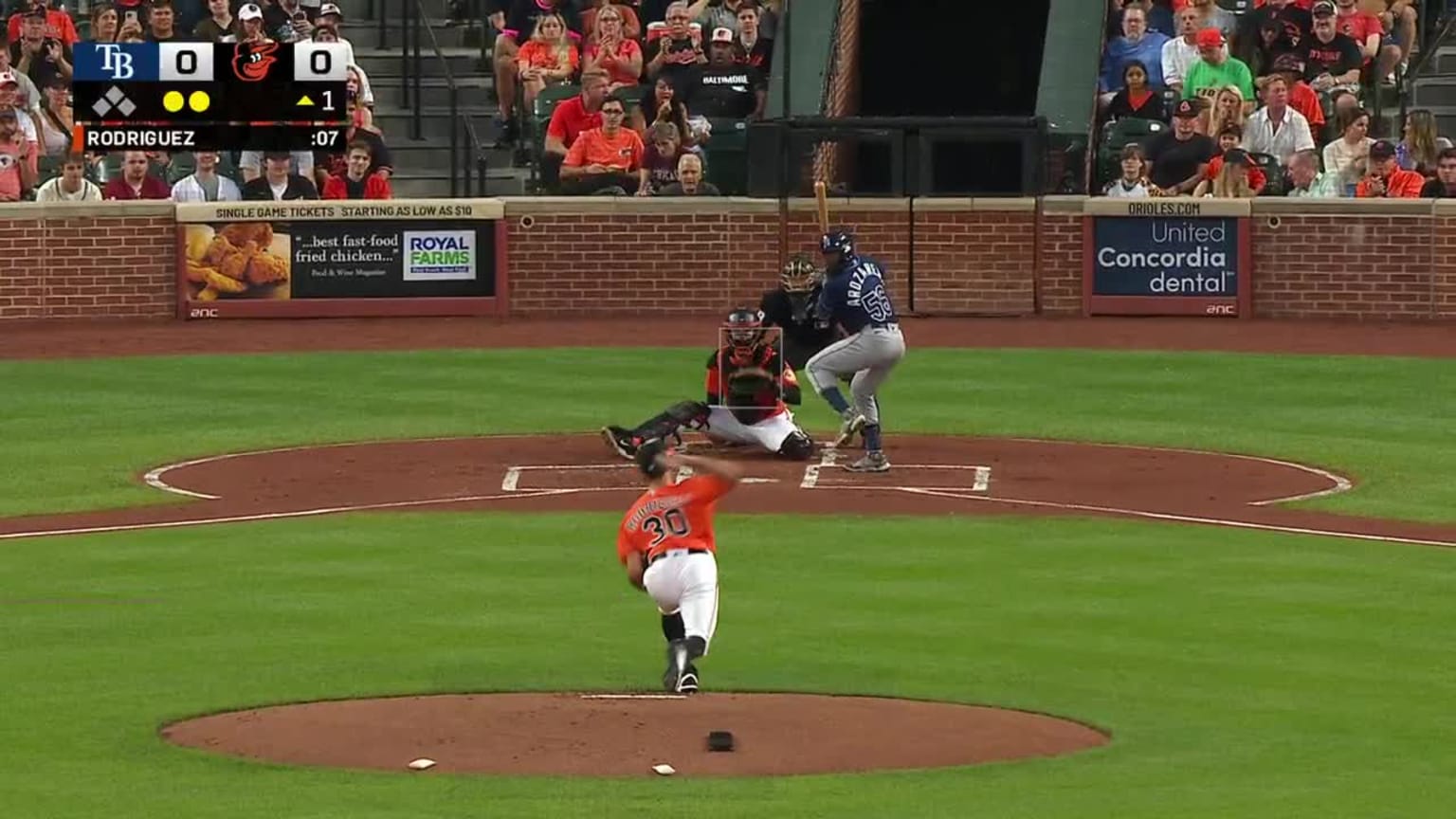 Grayson Rodriguez Foul to Randy Arozarena | 09/16/2023 | MLB.com