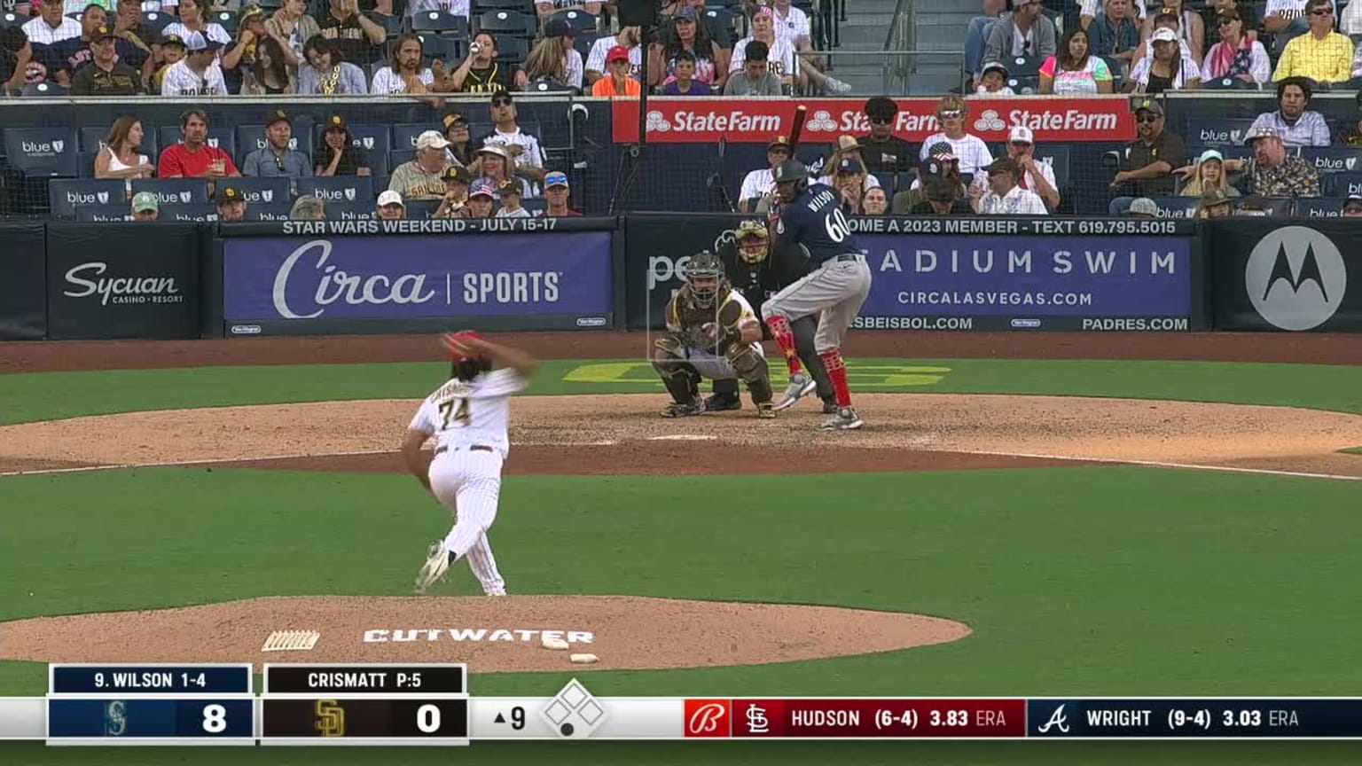 Nabil Crismatt Called Strike to Marcus Wilson 07/04/2022