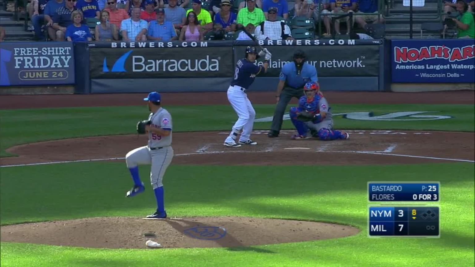 Antonio Bastardo Ball to Ramon Flores 06/11/2016 MLB