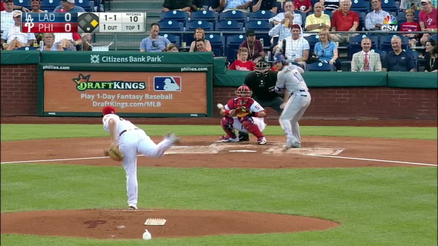 Jake Thompson Bola mala to Justin Turner | 17/08/2016 | Los Yankees de Nueva York