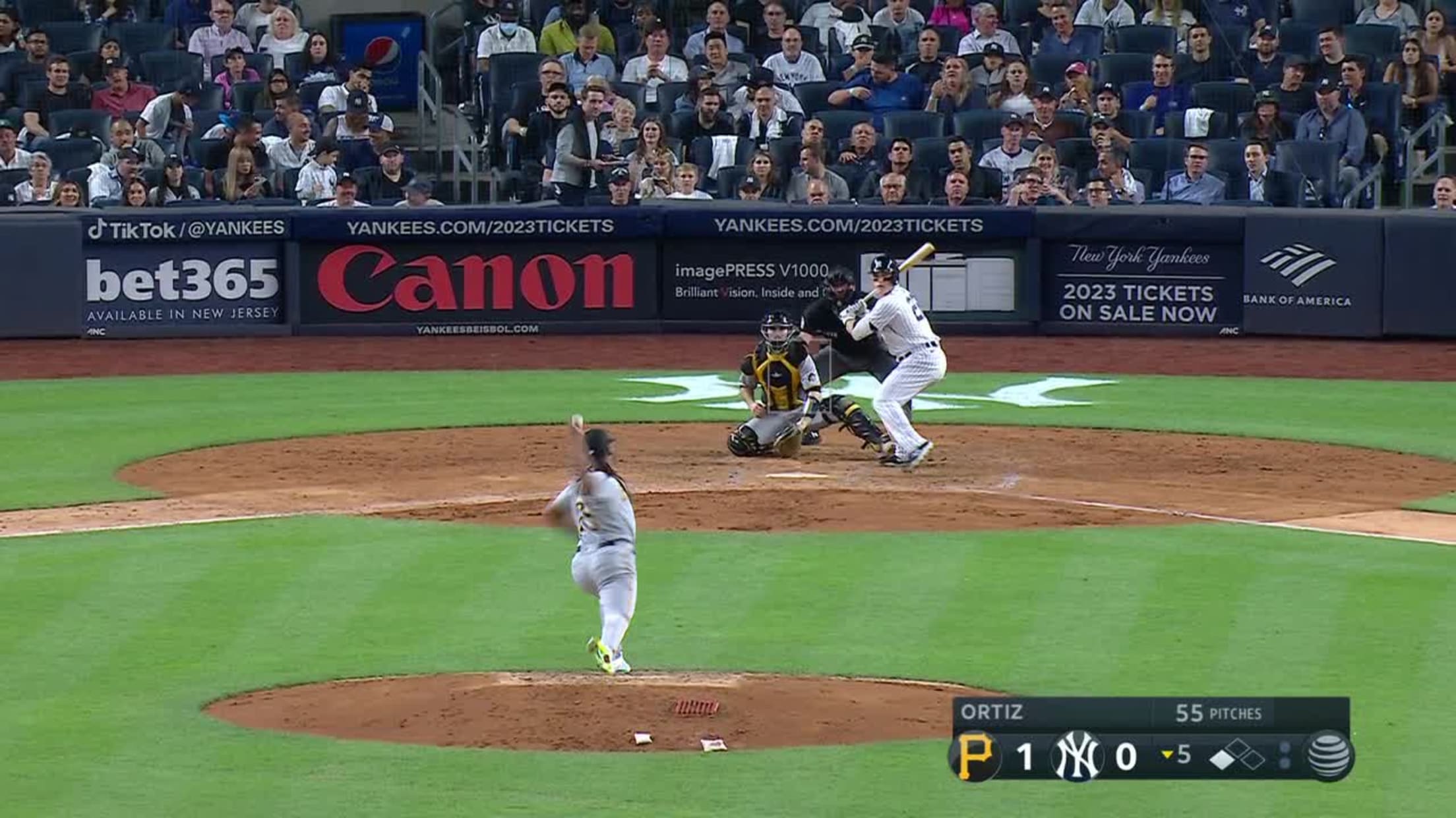 Harrison Bader New York Yankees Game-Used #22 White Pinstripe Jersey vs.  San Diego Padres on May 28, 2023 - 1-4, HR, 2 RBI, 2 R