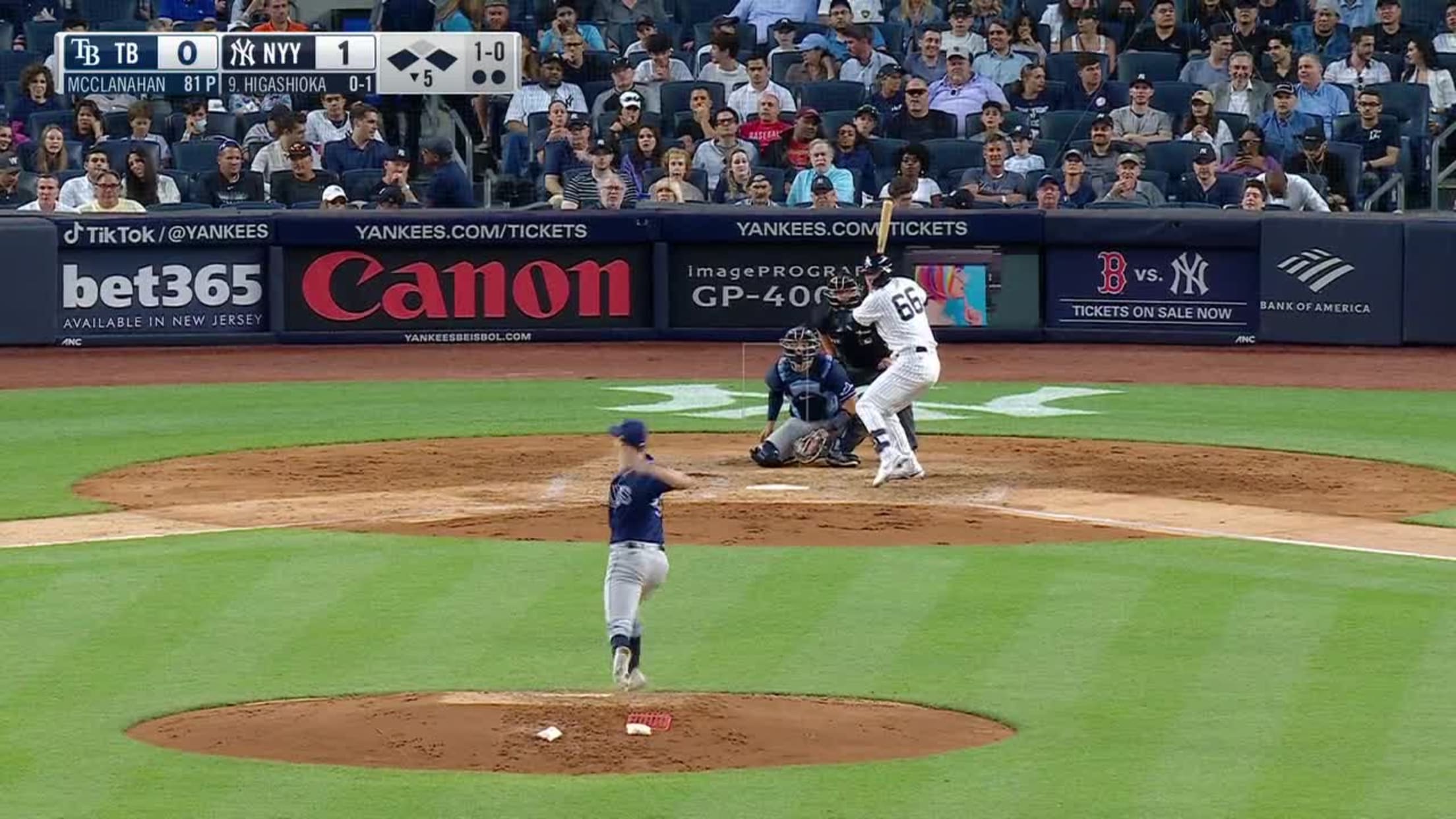 Yankees' Kyle Higashioka tees off on 35 mph pitch, New York