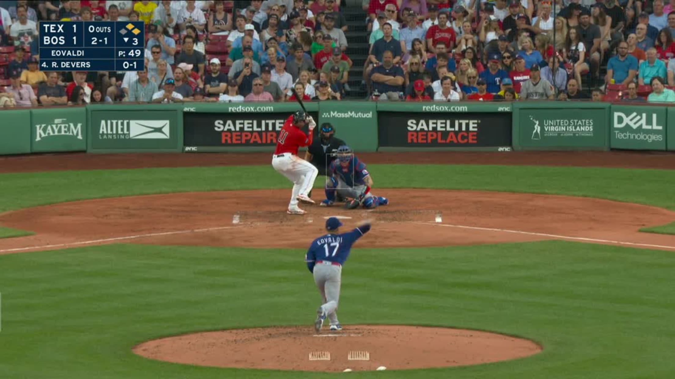 Rafael Devers laces an RBI double, 06/20/2022