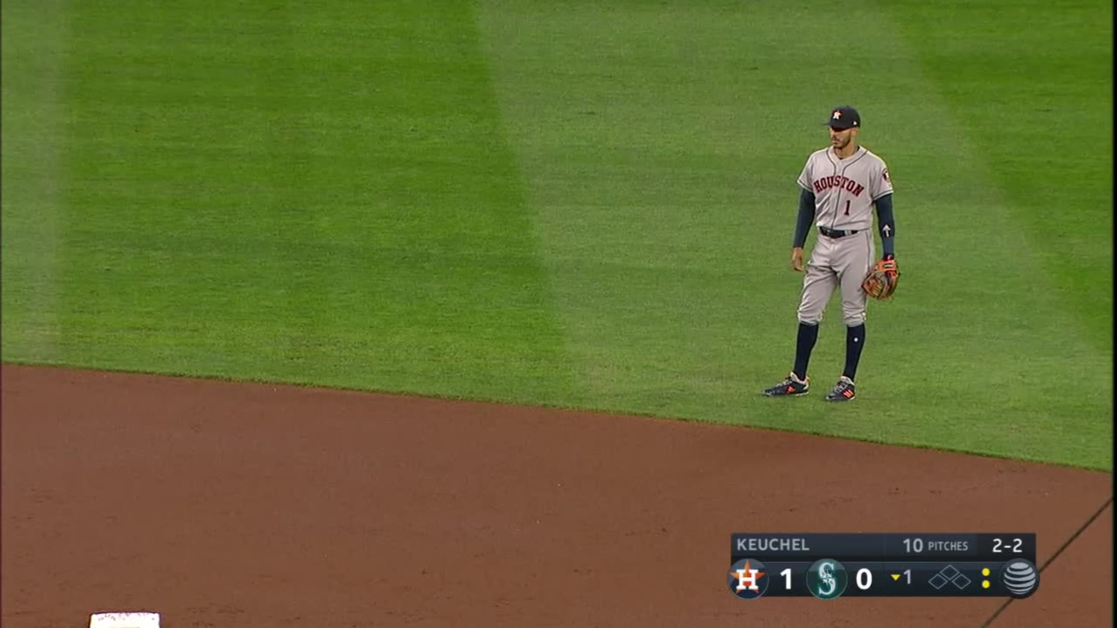 Robinson Cano grounds out, shortstop Carlos Correa to first