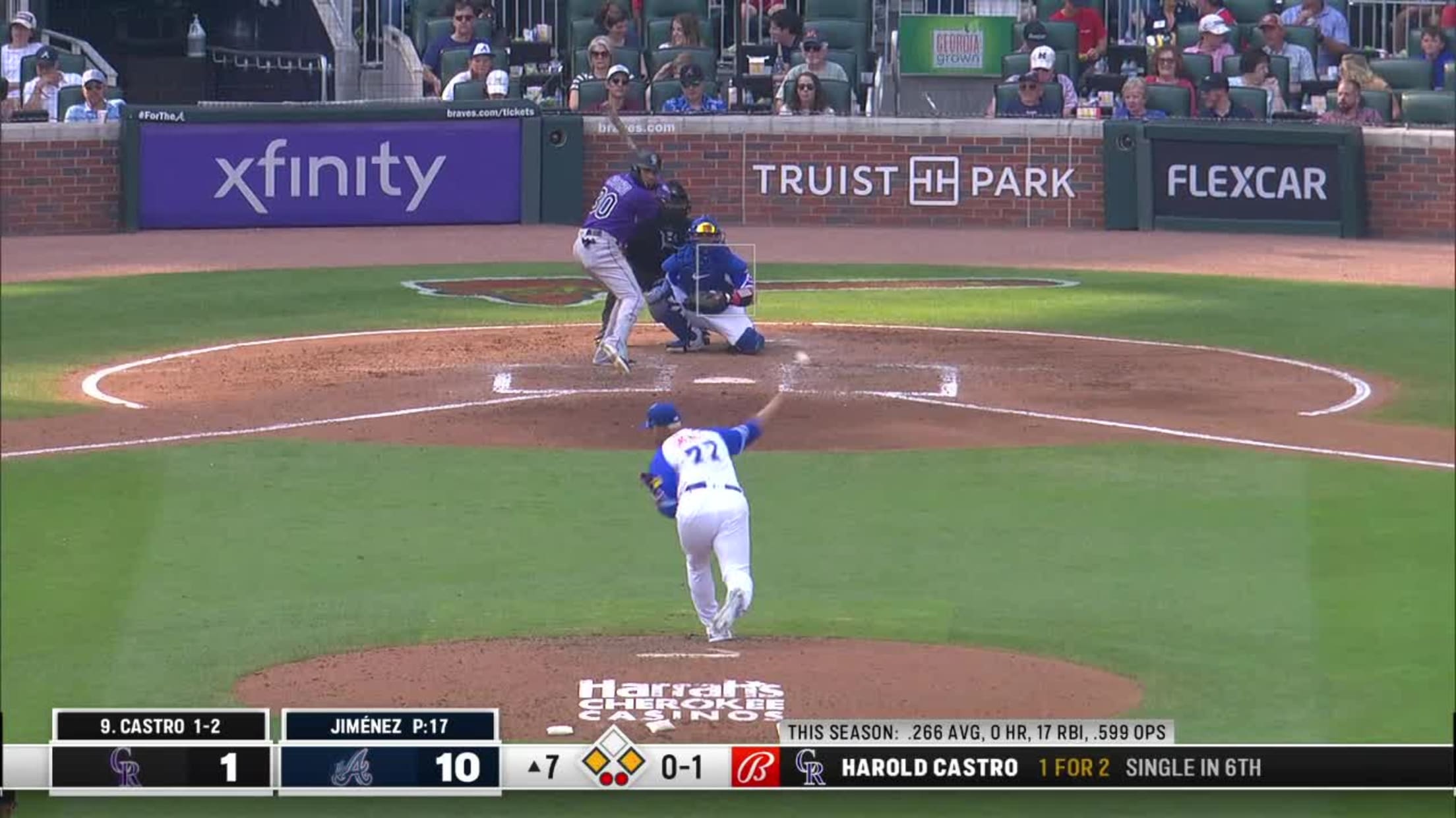 Harold Castro's RBI double, 06/17/2023