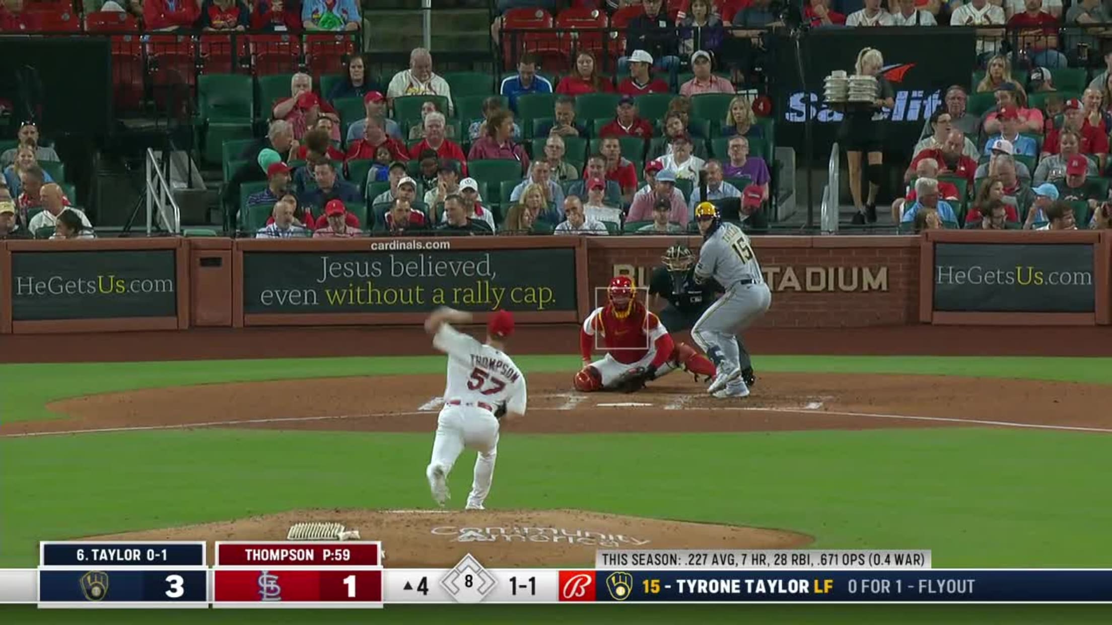 Tyrone Taylor's solo homer (4), 08/07/2023