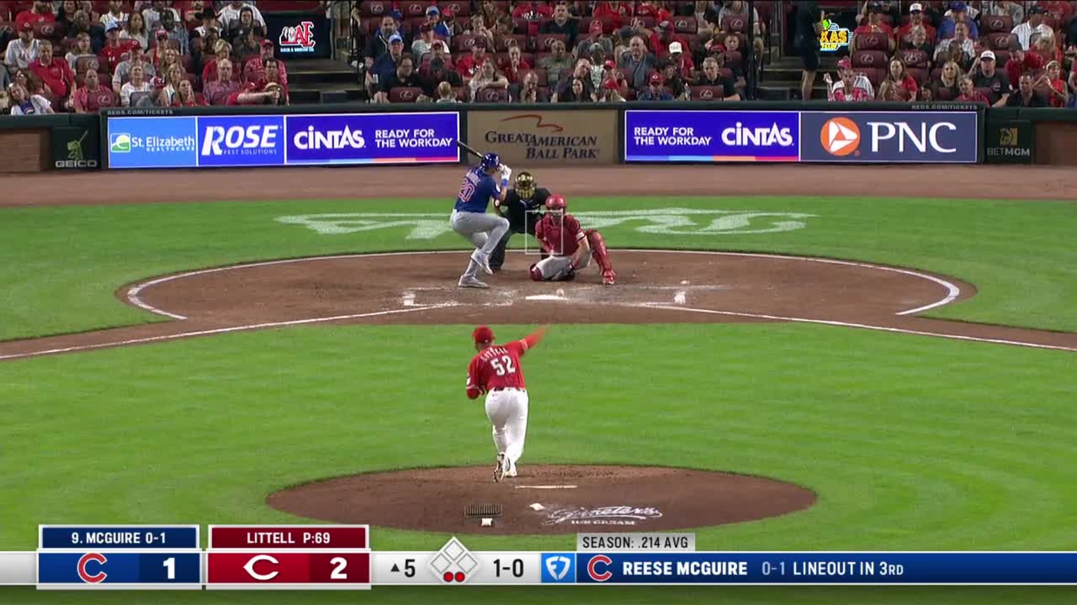 Reese McGuire's solo home run (9) | 09/20/2025 | Chicago Cubs