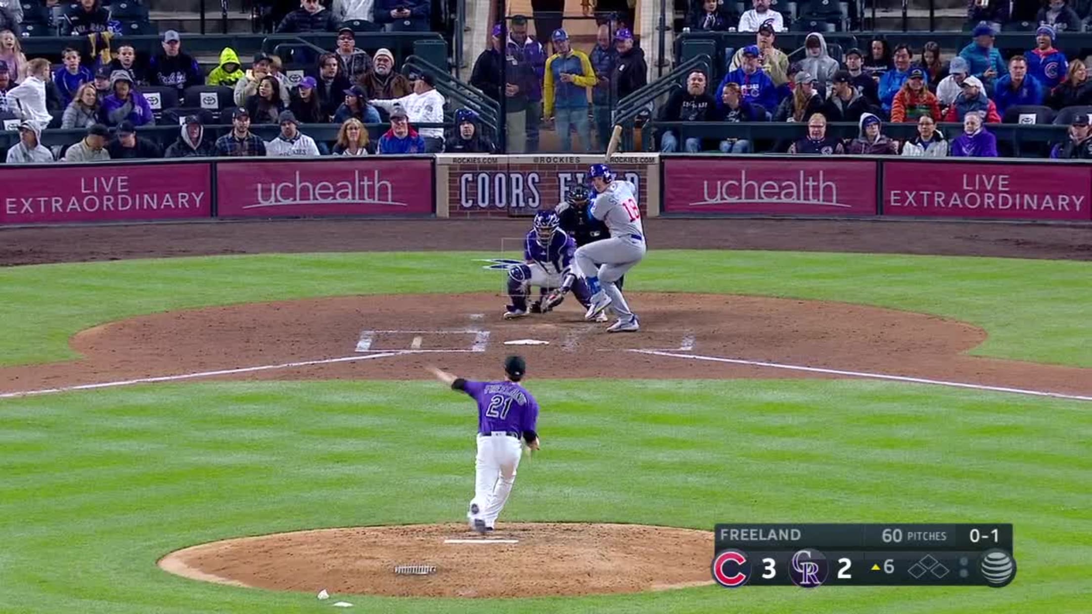 Cubs' 1B Frank Schwindel's 35-mph pitch gets smashed for homer by