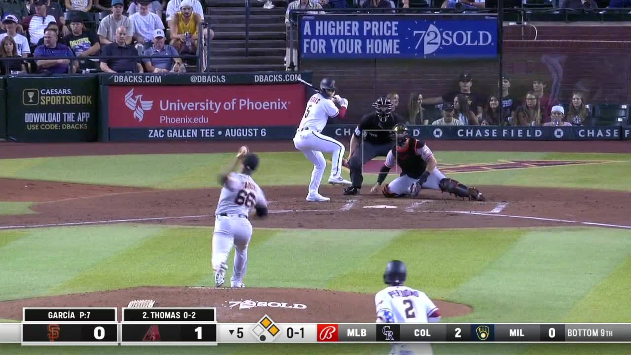 Alek Thomas' RBI single, 07/25/2022