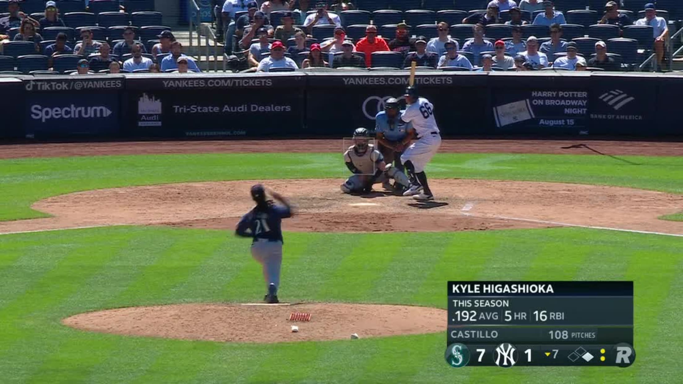Kyle Higashioka's RBI double, 06/08/2023
