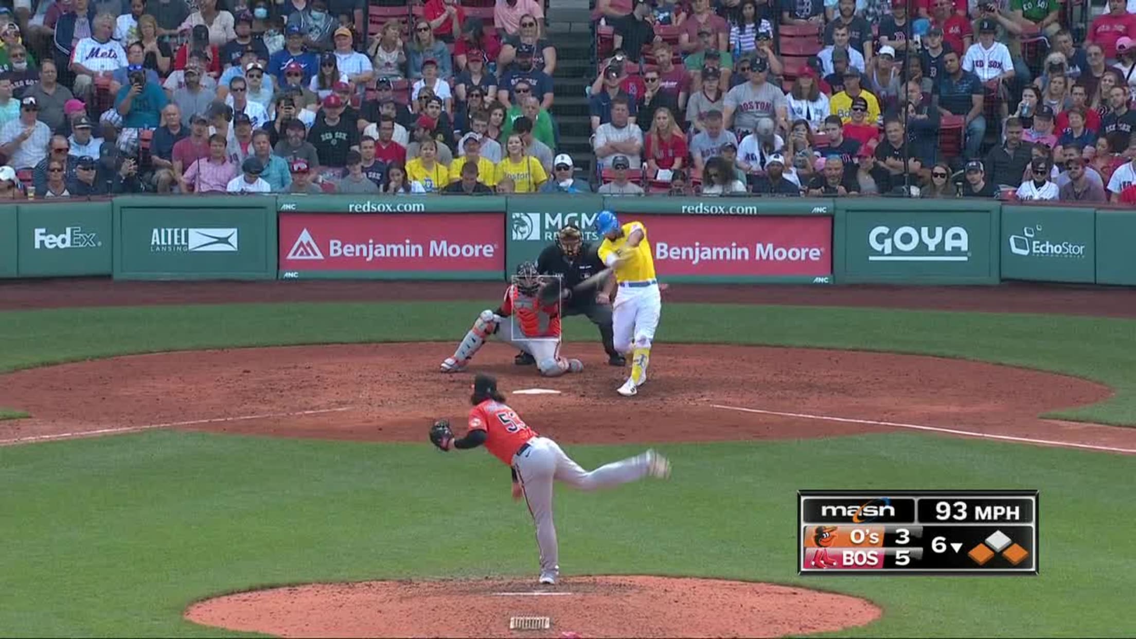 Xander Bogaerts 17th Home Run of the Season #Padres #MLB Distance: 367ft  Exit Velocity: 97 MPH Launch Angle: 35° Pitch: 95mph Four-Seam…