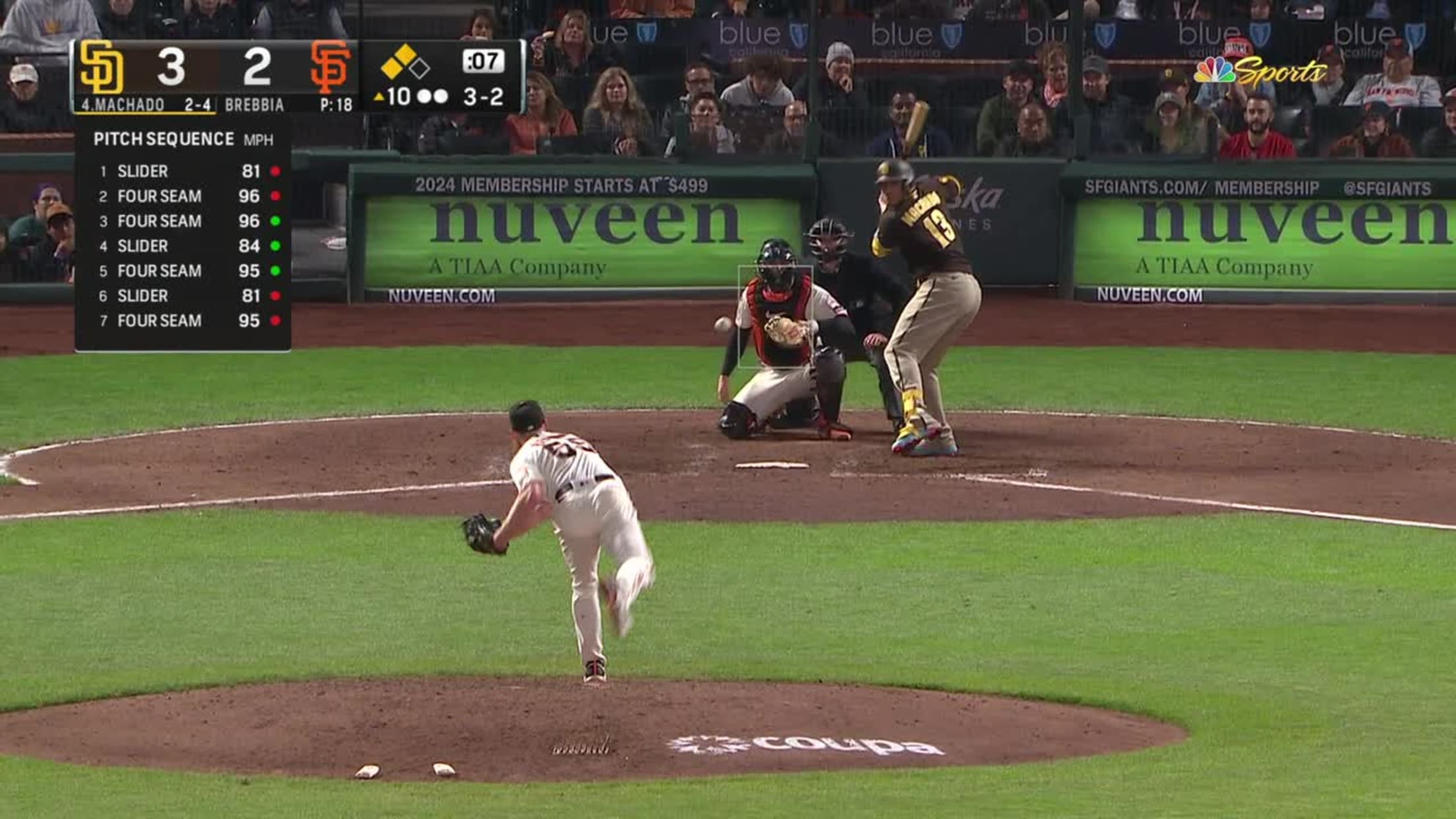 Manny Machado's two-run single, 09/27/2023