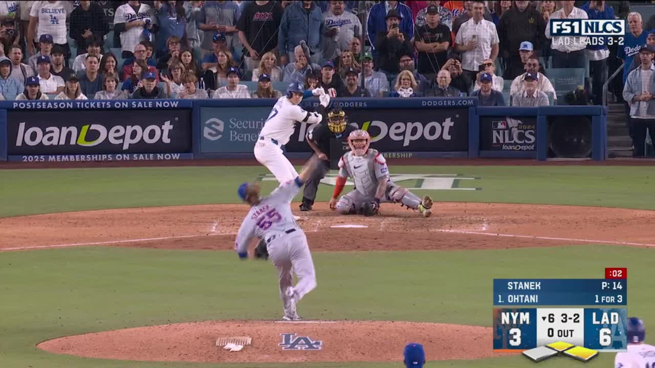 Shohei Ohtani's RBI single | 10/20/2024 | Los Angeles Dodgers