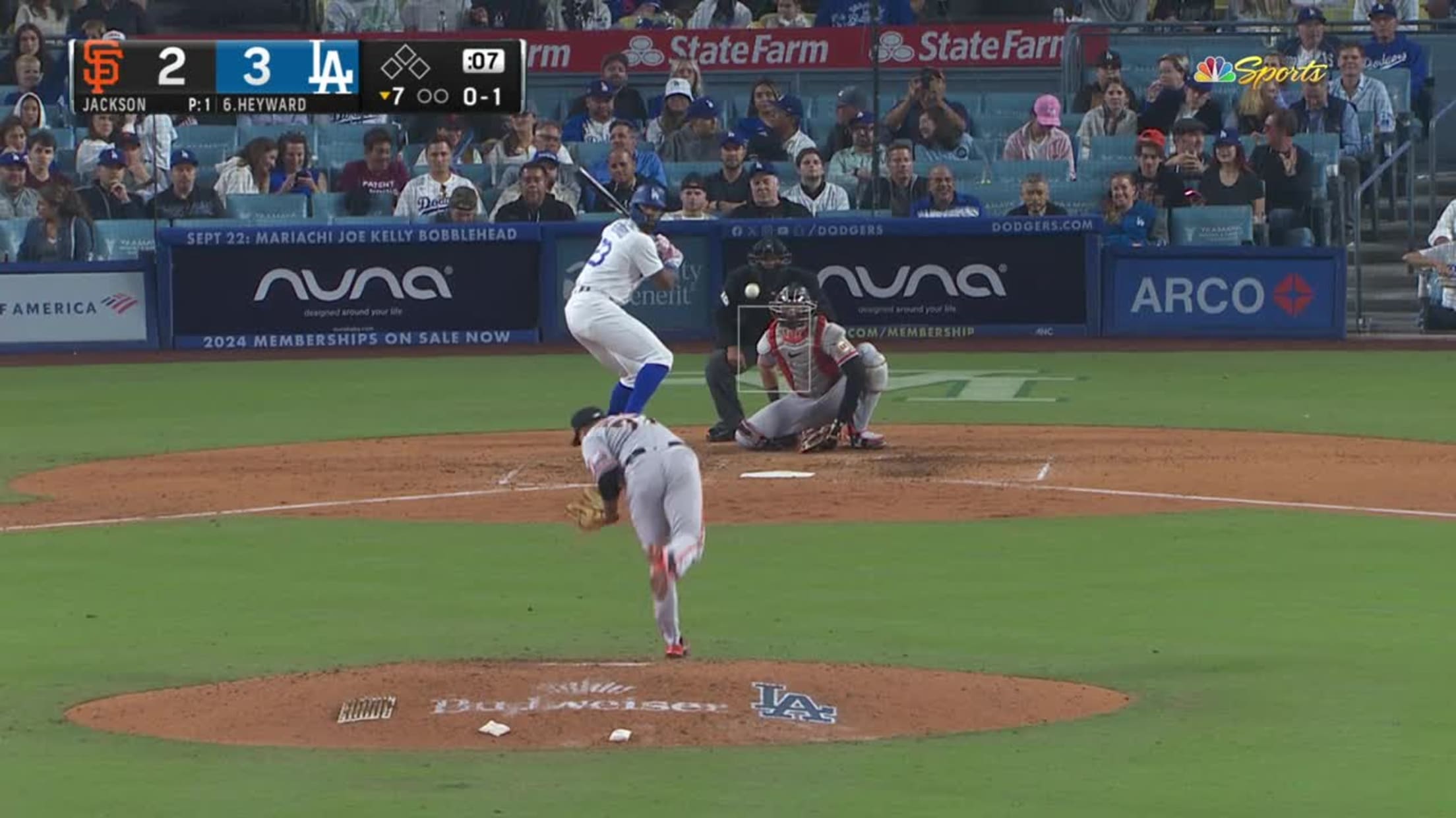 Mike Yastrzemski makes great throw, leaping catch vs. Tigers