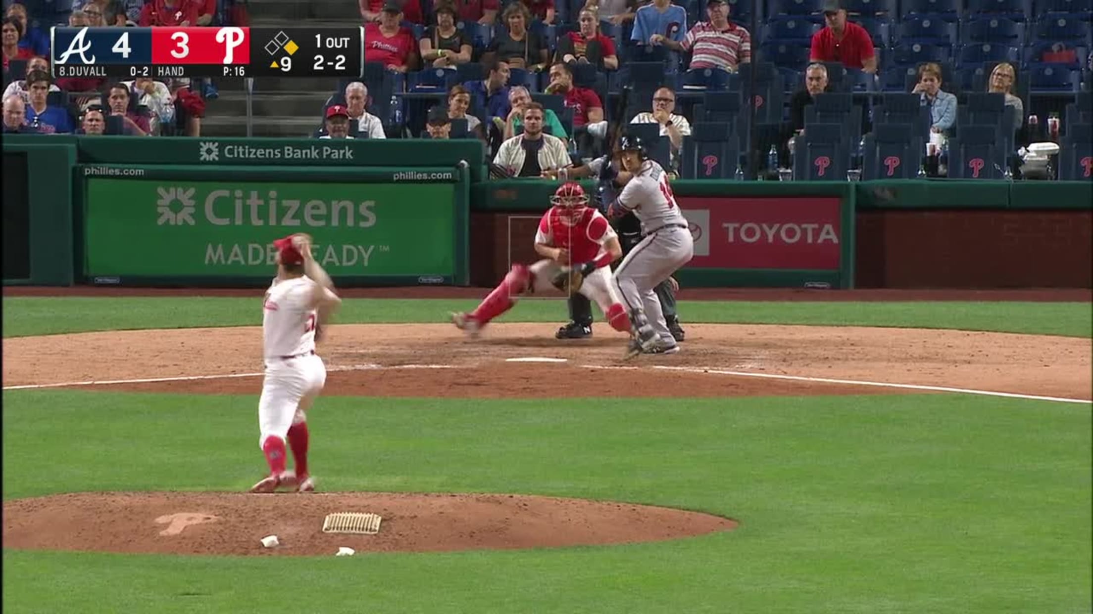 Adam Duvall's RBI double, 04/08/2022