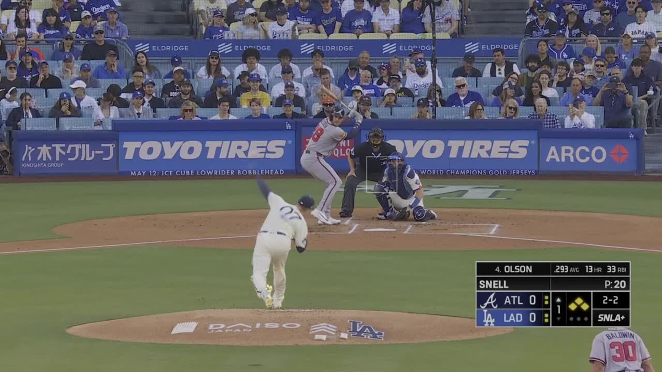Blake Snell K's Olson for first of 2026 | 05/09/2026 | Los Angeles