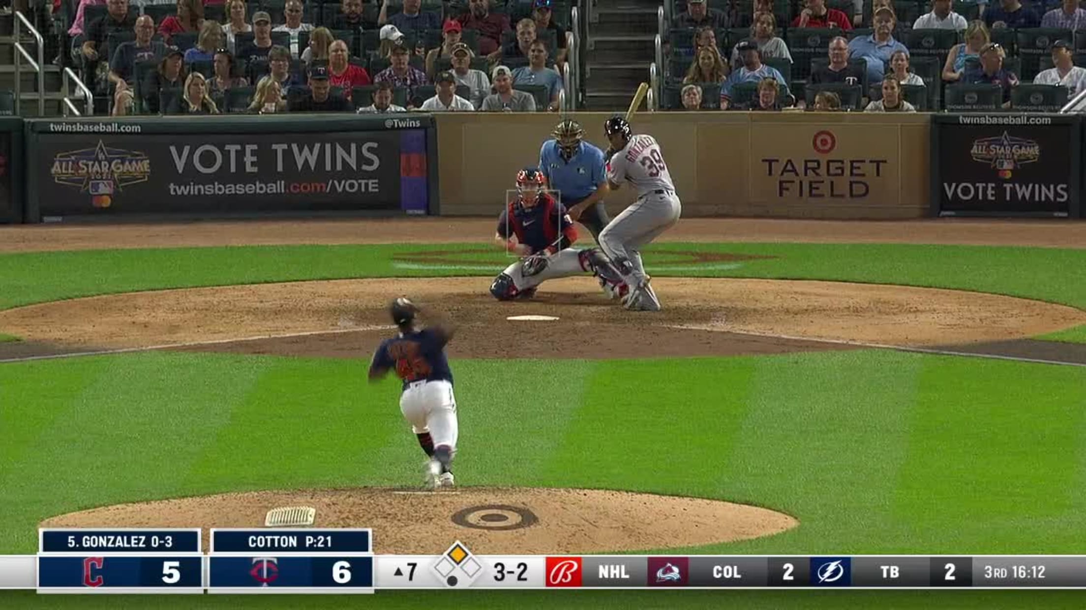 Oscar Gonzalez's 2-run home run, 03/23/2023