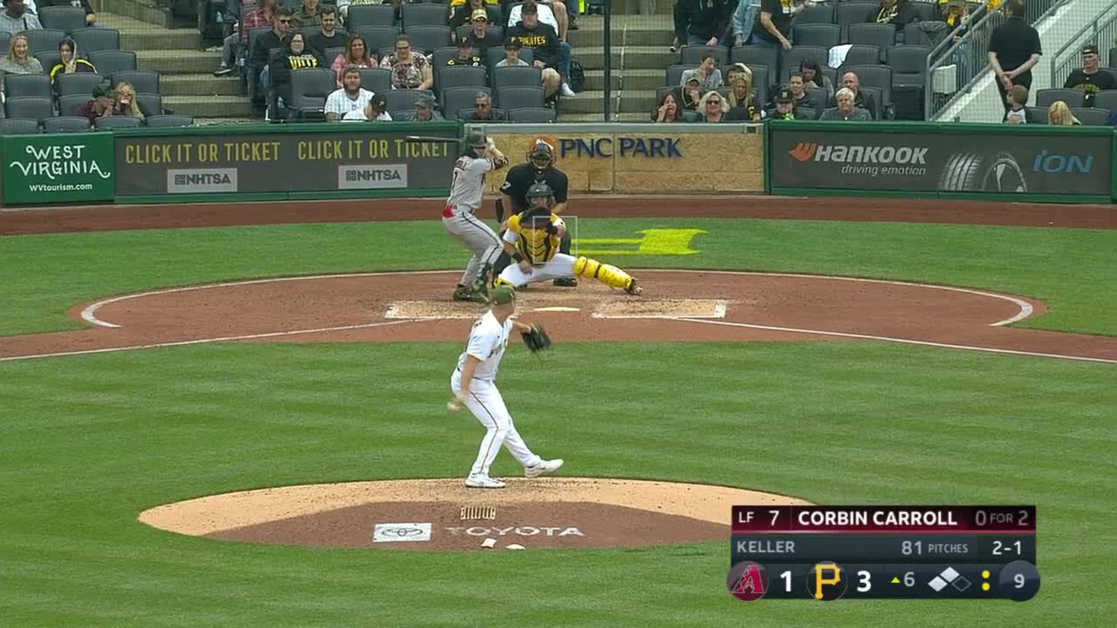 Corbin Carroll's RBI single, 05/31/2023