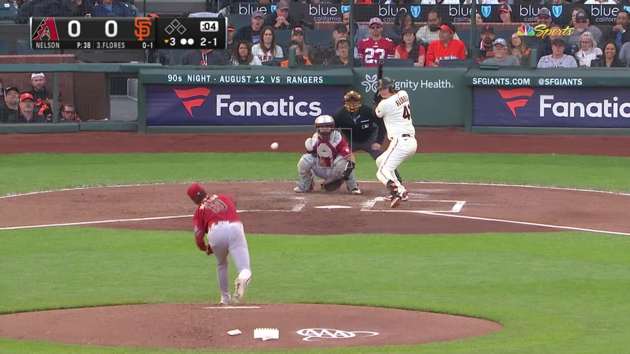 Wilmer Flores' solo homer (18), 08/23/2023