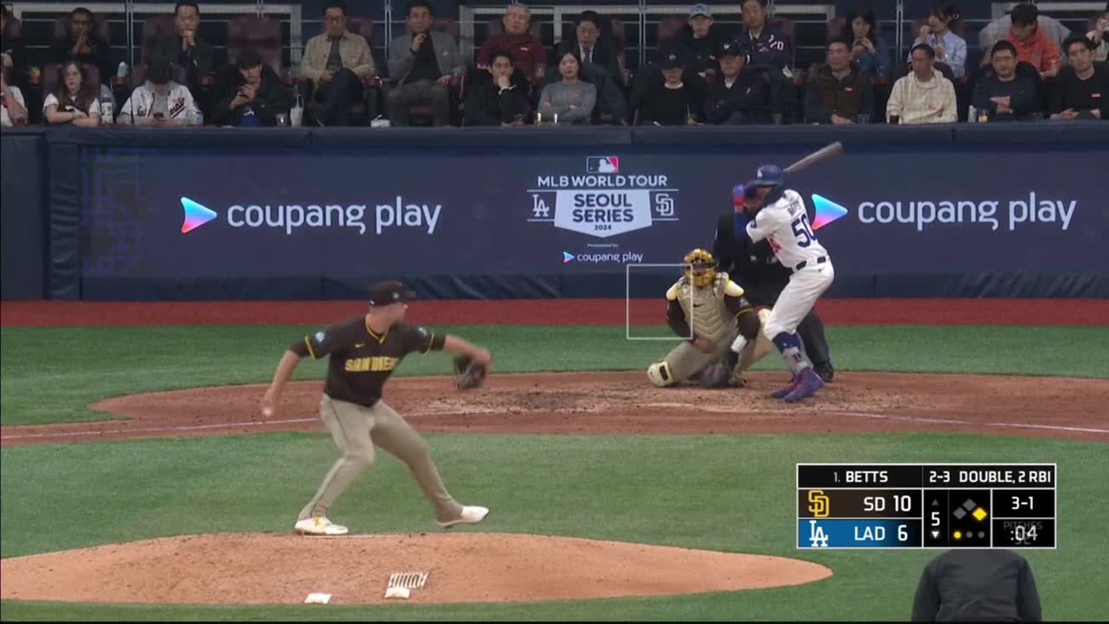 Mookie Betts hits his first home run of the season | 03/21/2024