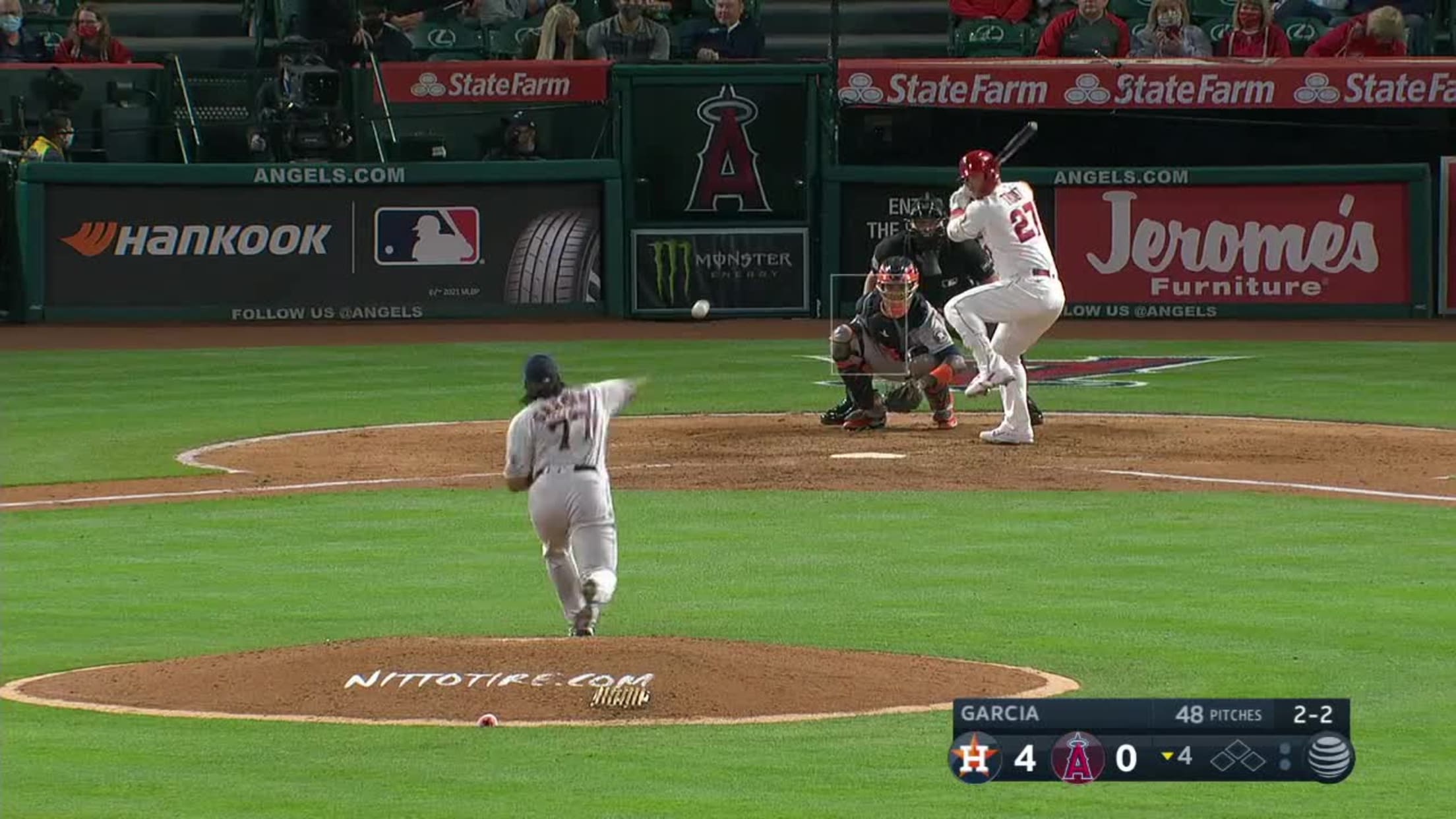 Mike Trout's first homer of 2021, 04/05/2021