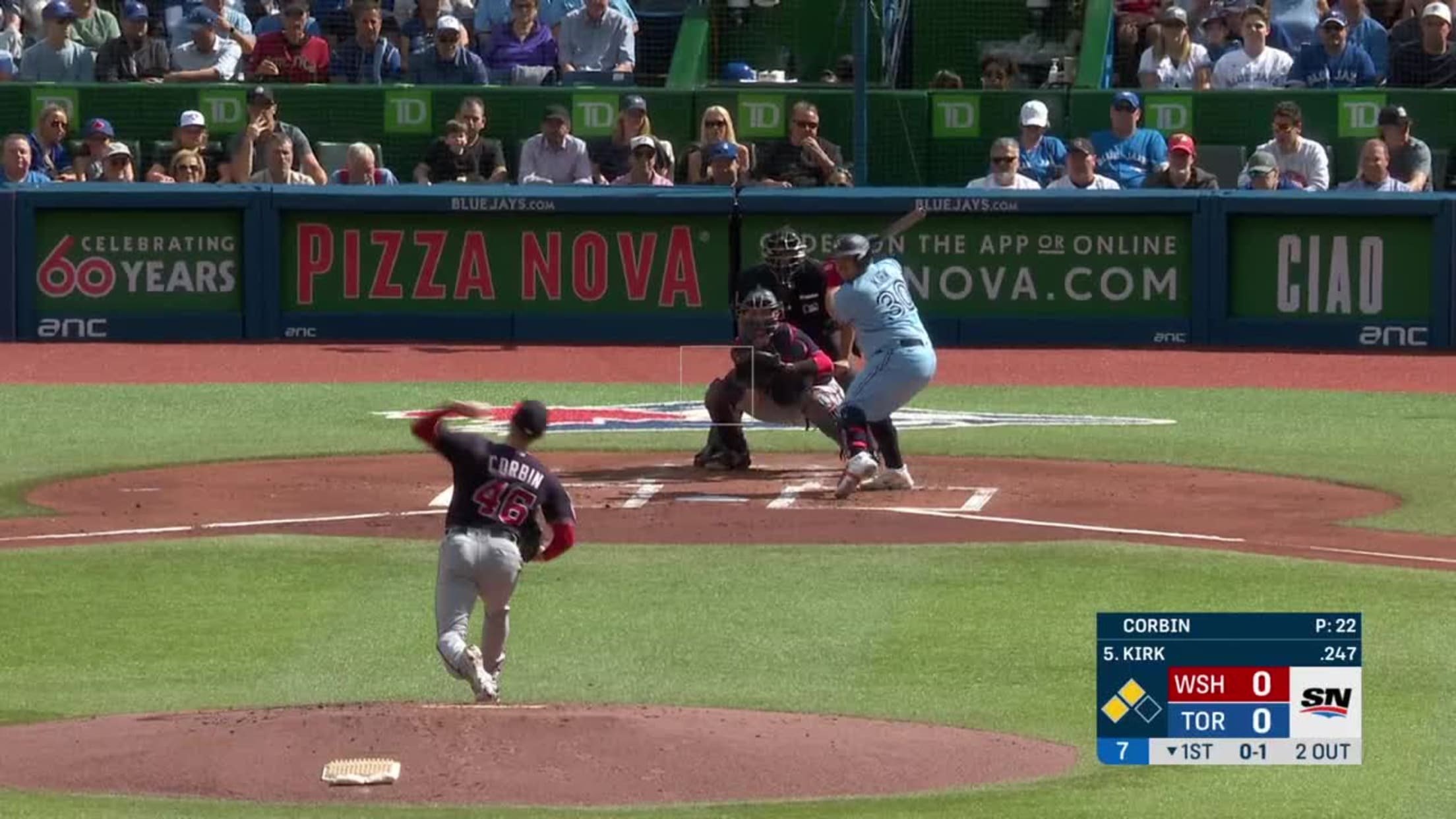 Alejandro Kirk 8th Home Run of the Season #BlueJays #MLB Distance: 341ft  Exit Velocity: 96 MPH Launch Angle: 30° Pitch: 89mph Cutter…