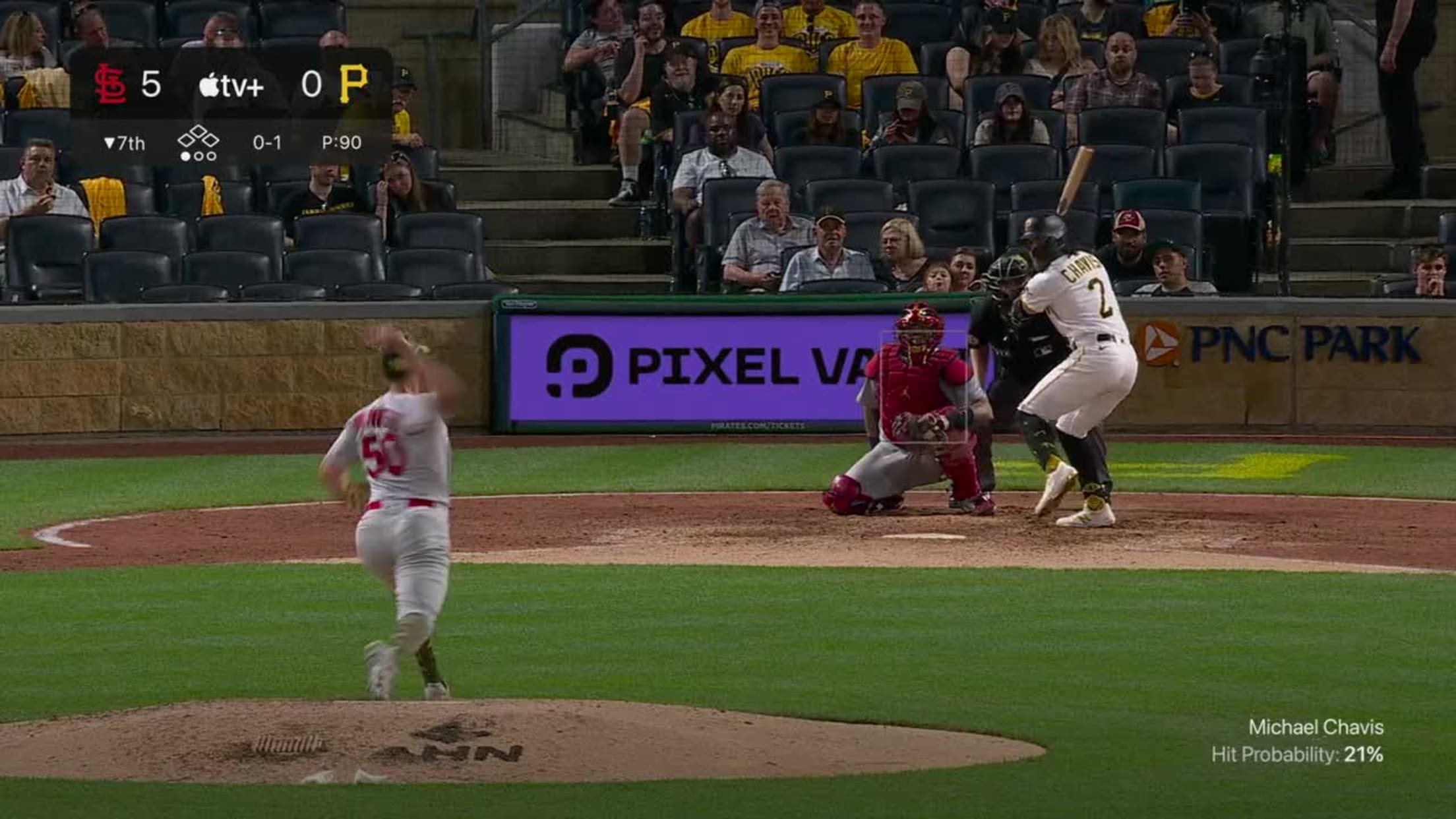 Michael Chavis hits 1st home run for Pirates after focusing on