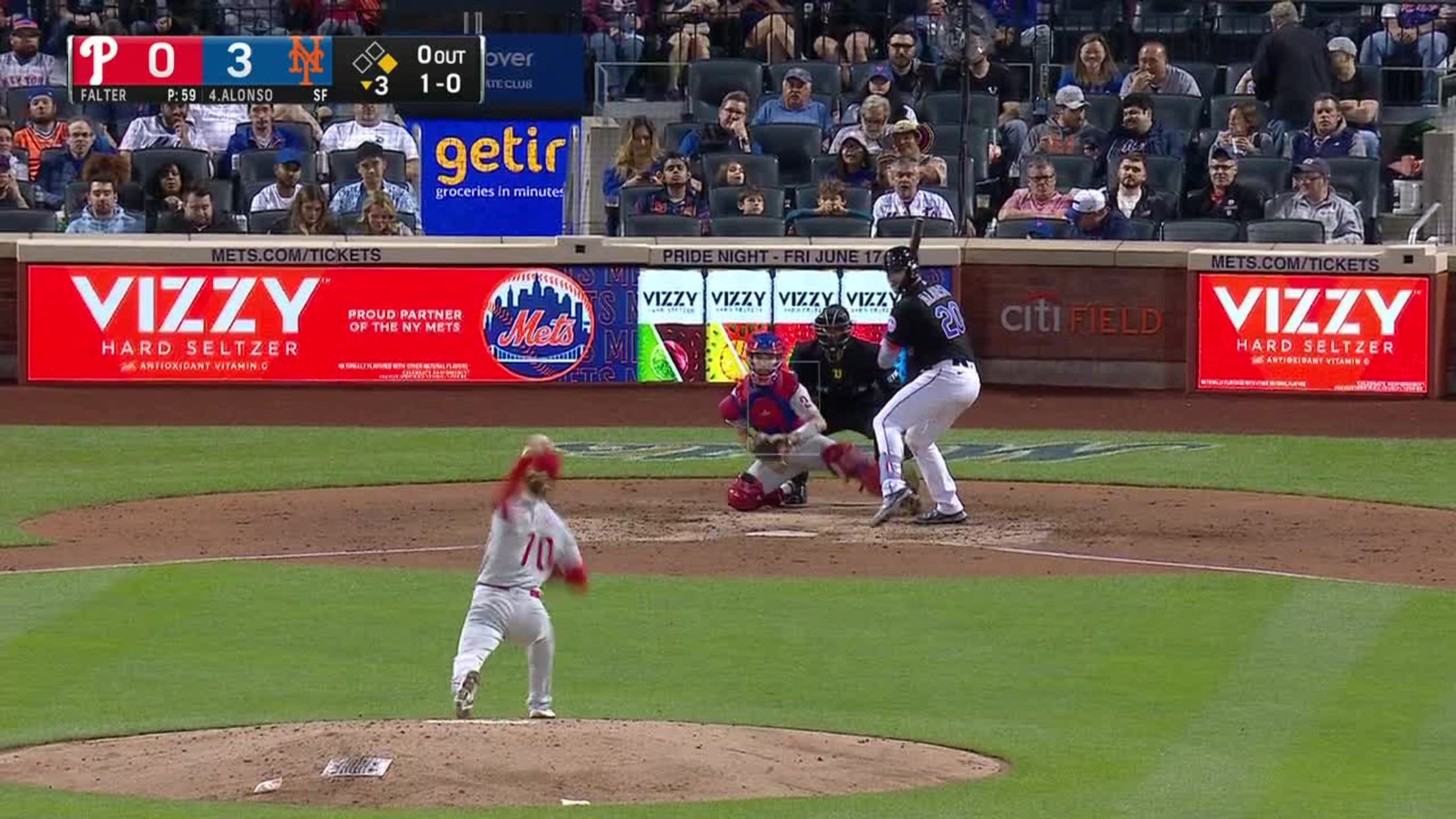 Pete Alonso throws Masyn Winn's first MLB hit ball into crowd – NBC Sports  Philadelphia