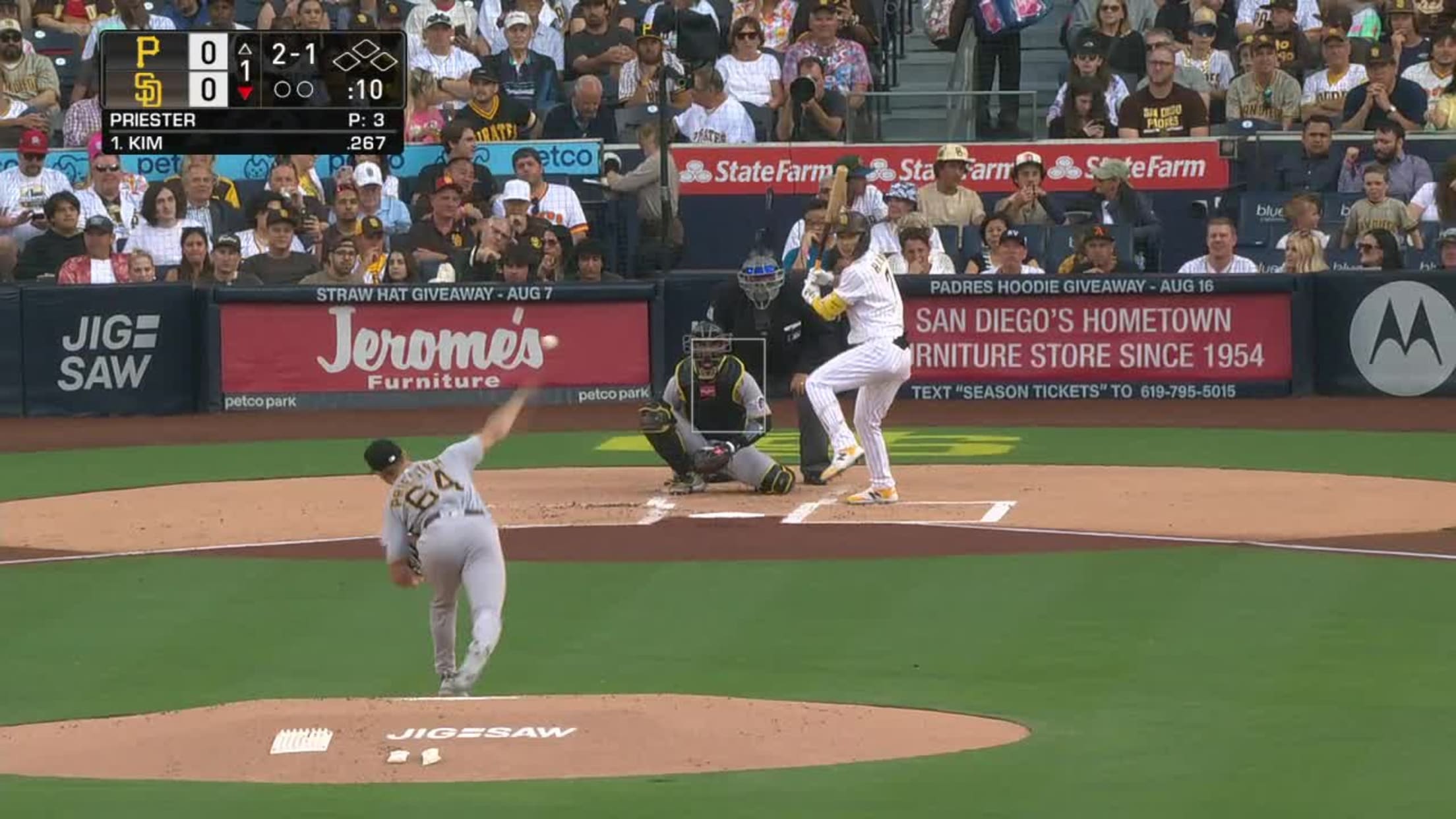 Padres′ Kim Ha-seong hits 2nd career leadoff home run