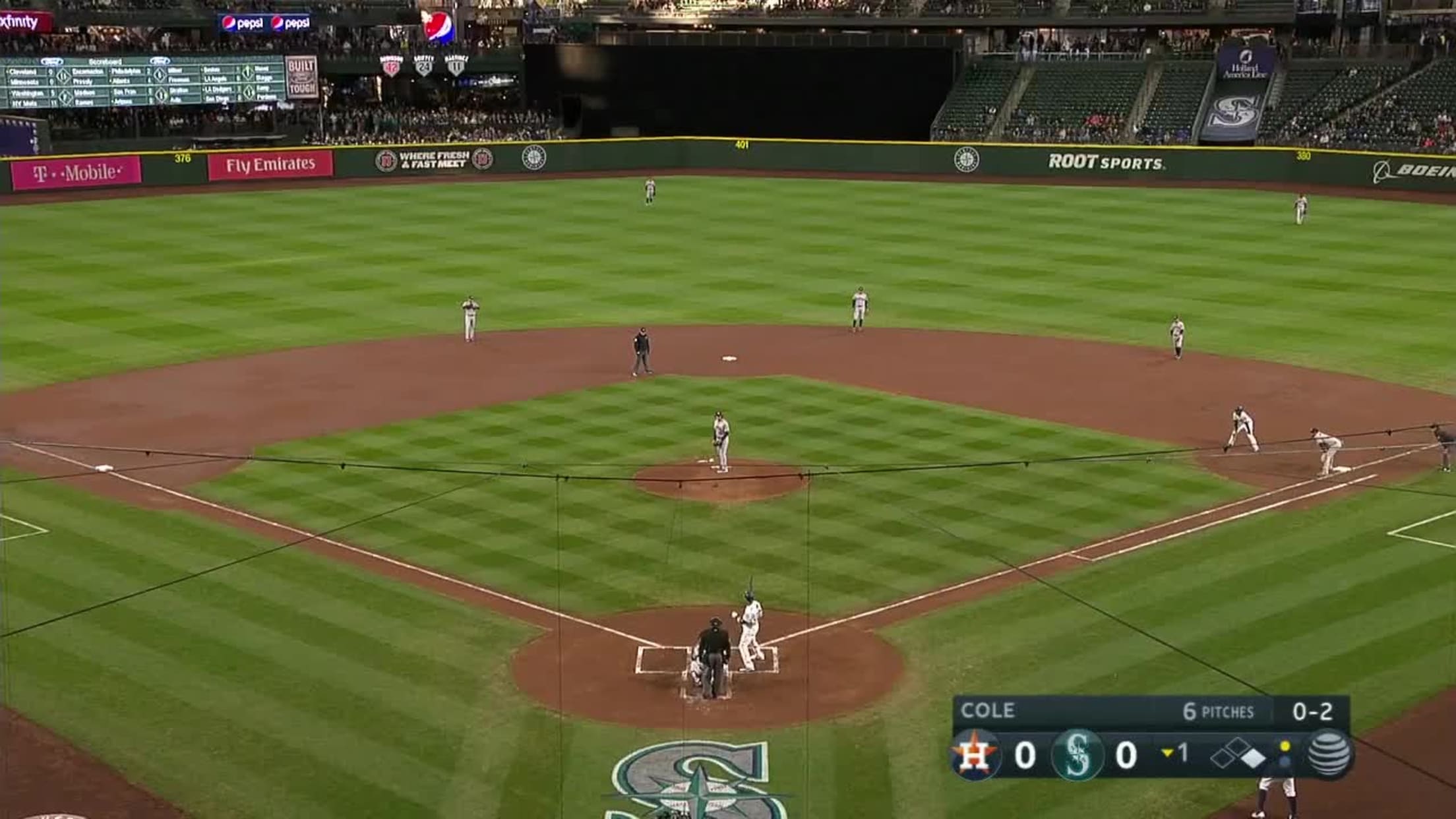 Gerrit Cole Ball In Dirt to Robinson Cano, 04/18/2018